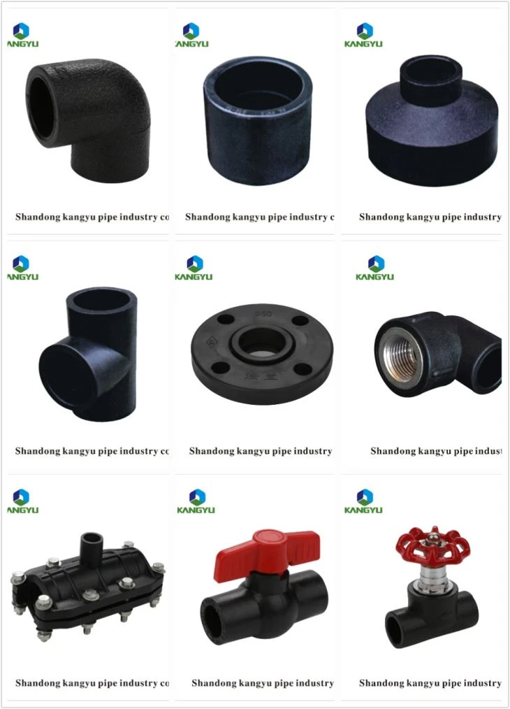 PE Tubo de montaje HDPE Válvulas Toma de construcción Toma de tubería Tapón Tapón de tubería de agua